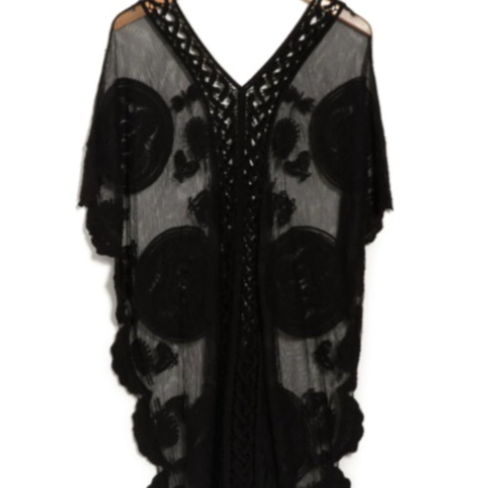 $39 *NWT* (OS) VINCE CAMUTO Embroidered Topper - Picture 3 of 3